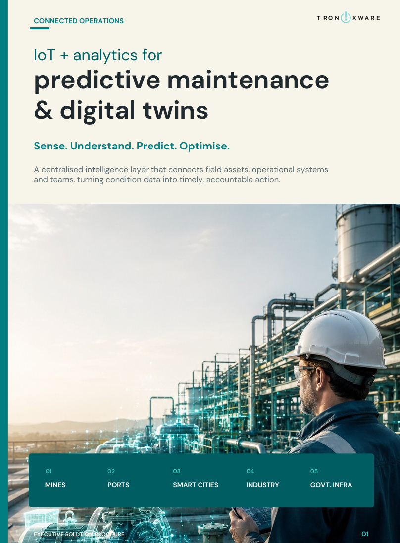 Network Design brochure cover, future-ready networks for operational sites