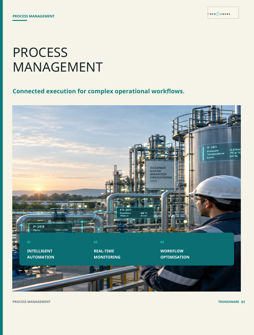 Network Design brochure cover, future-ready networks for operational sites