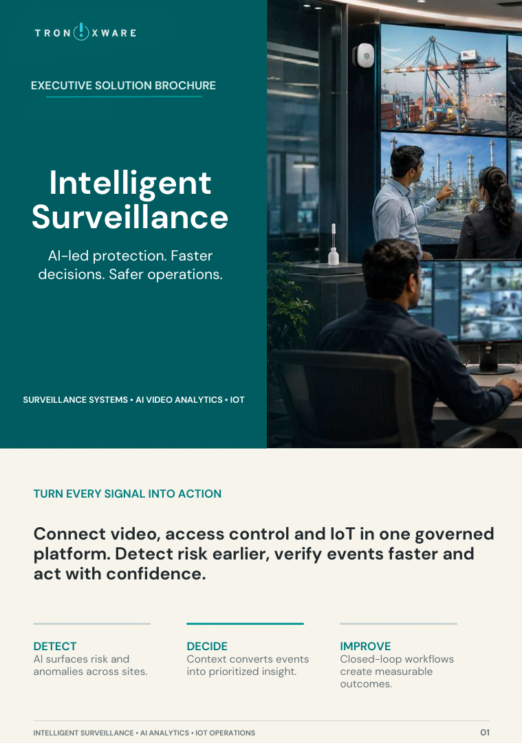 Network Design brochure cover, future-ready networks for operational sites