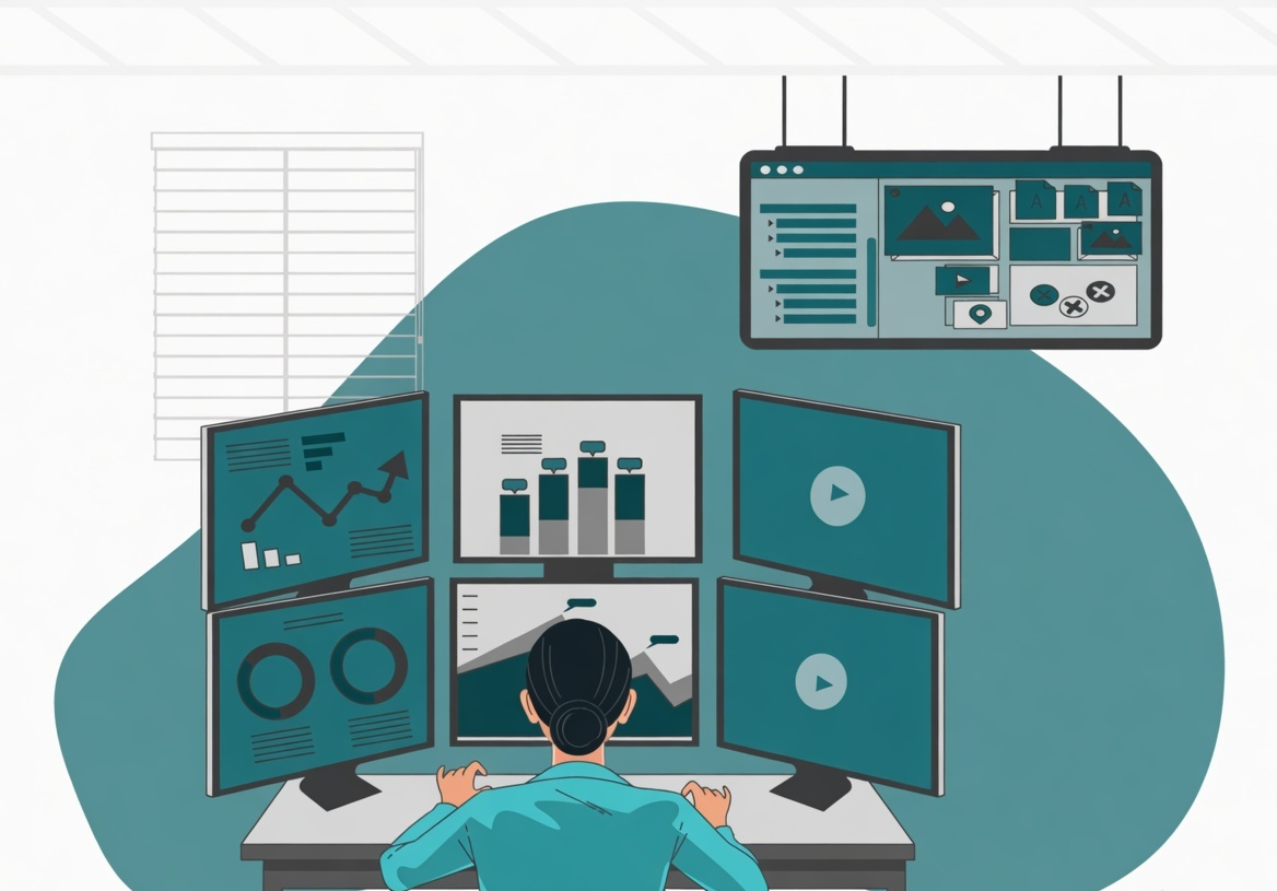 Centralized video surveillance monitoring setup