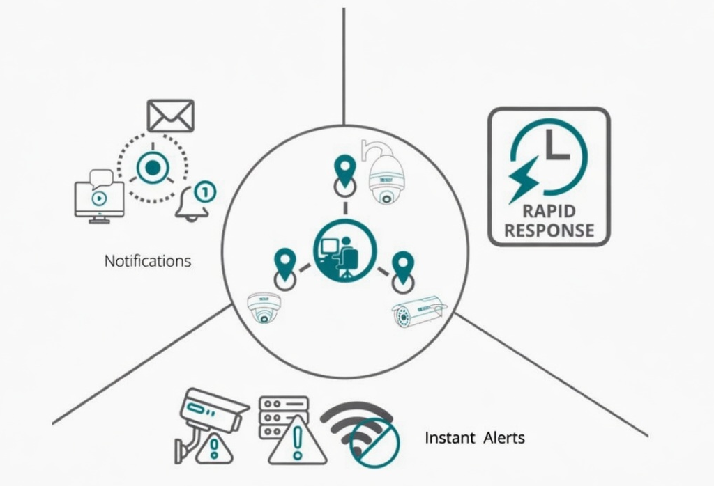 Real-time surveillance notifications and alerts